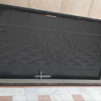 درب چوبی چهارچوب فلزی با پنجره شیشه ای توافقی