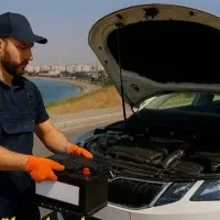 باطری ماشین امداد باطری نصب در محل رایگان