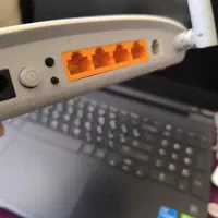 مودم وای فای tp-link دو آنتن کم کارکرد با لوازم|مودم و تجهیزات شبکه|همدان, |دیوار