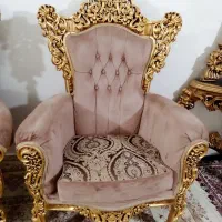 مبل سلطنتی9نفره تمام چوب درحدآک|مبلمان خانگی و میز عسلی|بروجرد, |دیوار