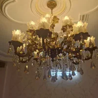 لوستر کریستال در حد نو با پایین ترین قیمت|لوستر و چراغ آویز|ری, حمزه‌آباد|دیوار