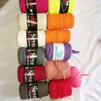 15کلاف نخ تریکو و31عدد کفی پلکسی وچوبی