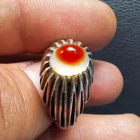 انگشتر نقره پرویز مختاری سنگ باباقوری