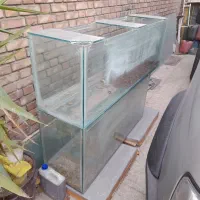 دو عدد شیشه آکواریوم