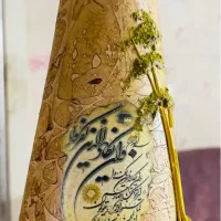 گلدان سفالی وانیکاد و قاب چوبی مناسب وسائل کوچک