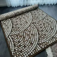 فرش طرح سنگ فرشی