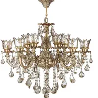 لوستر برنزی ۵ شاخه ۱۰ شعله