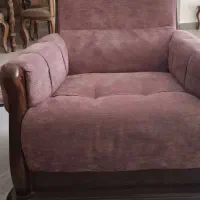 مبلمان ۷ نفره چوب گردو|مبلمان خانگی و میز عسلی|اصفهان, باغ دریاچه|دیوار
