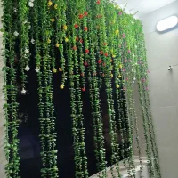 حراج آویز شمشادی مصنوعی پرده تزیینی بالکن پارتیشن
