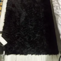 دوعددفرش پرزدارمشکی