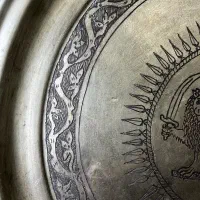 سینی قلم زنی/دیوارکوب قلم زنی|کلکسیون اشیاء عتیقه|تهران, خواجه نظام الملک|دیوار