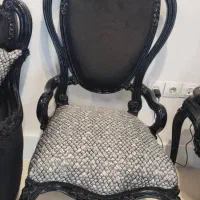 مبلمان 9نفره کلاسیک چوب راش پارچه ترک|مبلمان خانگی و میز عسلی|داراب, |دیوار