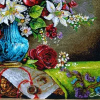 تابلو فرش دستبافت گل برای روز مادر/نقد و اقساط|تابلو فرش|تهران, لویزان|دیوار