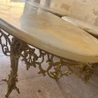 میز برنز تاج دوطرفه  اصل همراه با عسلی|مبلمان خانگی و میز عسلی|ارومیه, |دیوار