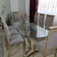 مبل استیل ،غذاخوری 8نفره