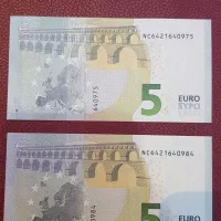 اسکناس کلکسیونی ۵ یورویی|کلکسیون سکه، تمبر، اسکناس|رشت, رودبارتان|دیوار