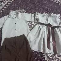 پیراهن دخترانه و پسرانه ست دوقلویی