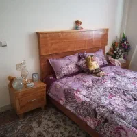 تخت دو نفره جنس چوب|تخت و سرویس خواب|الیگودرز, |دیوار