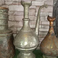 ابریق آفتابه مشربه مسی قاجاری قدیمی عتیقه آنتیک|کلکسیون اشیاء عتیقه|مشهد, دانشجو|دیوار