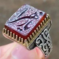 انگشتر عقیق زیبا