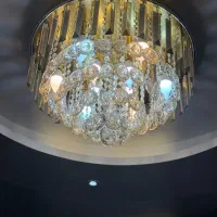 دو عدد لوستر کریستالی