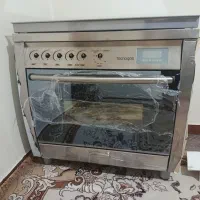 اجاق گاز فر دار تکنو تمام استیل