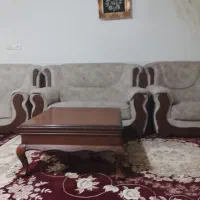 مبلمان ۸نفره با بهترین عسلی چوب|مبلمان خانگی و میز عسلی|الیگودرز, |دیوار