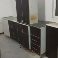 کابینت فلزی با در ام دی اف به همراه گاز صفحه ای|مصالح و تجهیزات ساختمان|تاکستان, |دیوار