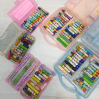 پاستل روغنی / مداد شمعی جهت استفاده شده