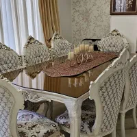 مبلمان ۷ نفره کلایسک و میز ناهار خوری بزرگ ۸ نفره|مبلمان خانگی و میز عسلی|تهران, فدک|دیوار