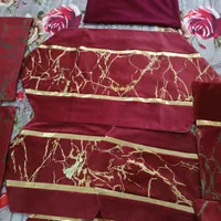 ست رومیزی وکوسن مخمل|پرده، رانر، رومیزی|تهران, الهیه|دیوار