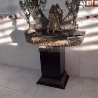 آینه و شمدان|آینه|آبیک, |دیوار