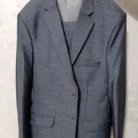 کت و شلوار رنگ طوسی سایز ۴۸