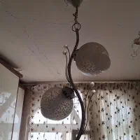 لوستر ۲ شاخه حباب دار