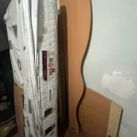 تخت خواب ام دی اف و تشک رویال اصل در حد نو