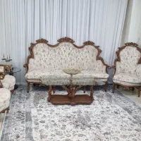 مبل ۹ نفره ب همراه میز ناهار خوری چوب راش|مبلمان خانگی و میز عسلی|اسلامشهر, شهرک مهدیه|دیوار