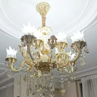 لوستر پنج شاخه ده شعله