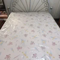 تخت خواب دونفره فلزی فرفوژه|تخت و سرویس خواب|همدان, |دیوار