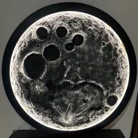 تابلو ماه نورانی و برجسته دکور شیک اتاق و پذیرایی|تابلو، نقاشی، عکس|شیراز, غدیر جنوبی|دیوار