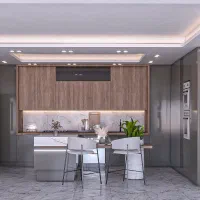 طراحی کابینت و نما و اجرای کناف و کشسان