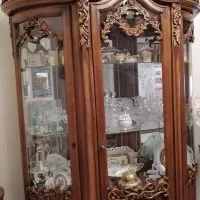 بوفه ویترین چوب گردو