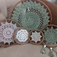 دیوارکوب قلاب بافی