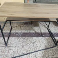 میز فلزی چوبی نو بدون استفاده