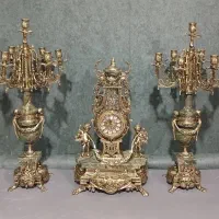 شمعدان خروسی برنز برنزی