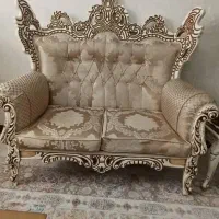 مبل استیل۷ نفره با جلومبلی و عسلی و ساعت ایستاده|مبلمان خانگی و میز عسلی|شهریار, شهریار|دیوار