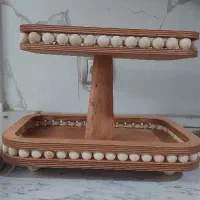 ظرف میوه خوری و جااکسسوری دوطبقه مهره دار