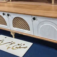 کد 14500 کنسول تنها با آینه ۴ درب دوطبقه کد 14500|بوفه، ویترین، کنسول|قم, قلعه کامکار|دیوار