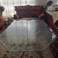 میز ۶ نفره ی شیشه ای ضخیم