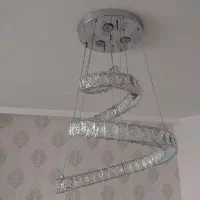 لوستر کریستالی با چهار حالت نور