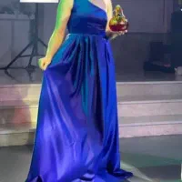 لباس مجلسی ،پیراهن مجلسی آبی کاربنی|لباس|آمل, |دیوار